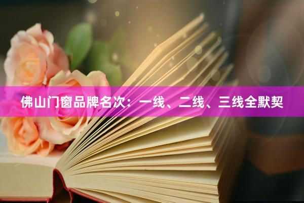佛山门窗品牌名次：一线、二线、三线全默契
